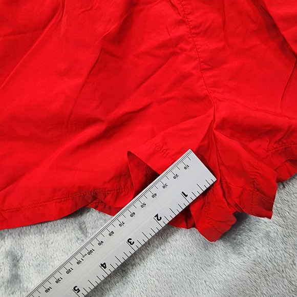 PINK Victoria's Secret Shorts Womens L Red White Side Snap Athletic Running Gym - Picture 9 of 11